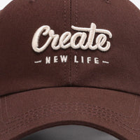 CREATE NEW LIFE Adjustable Cotton Baseball Cap