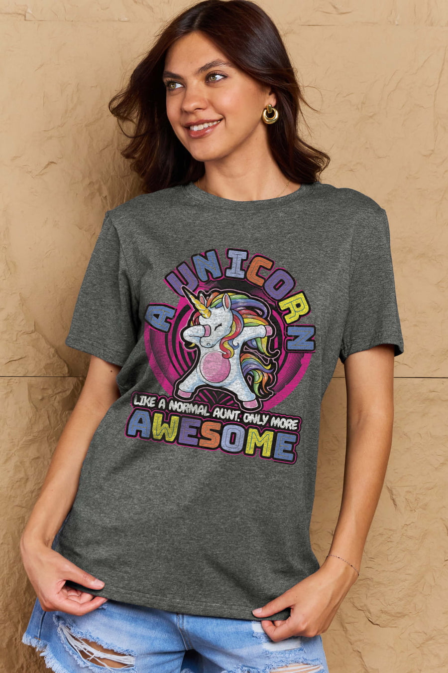 Simply Love Full Size Unicorn Graphic Cotton Tee