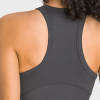 Racerback Cropped Sports Tank