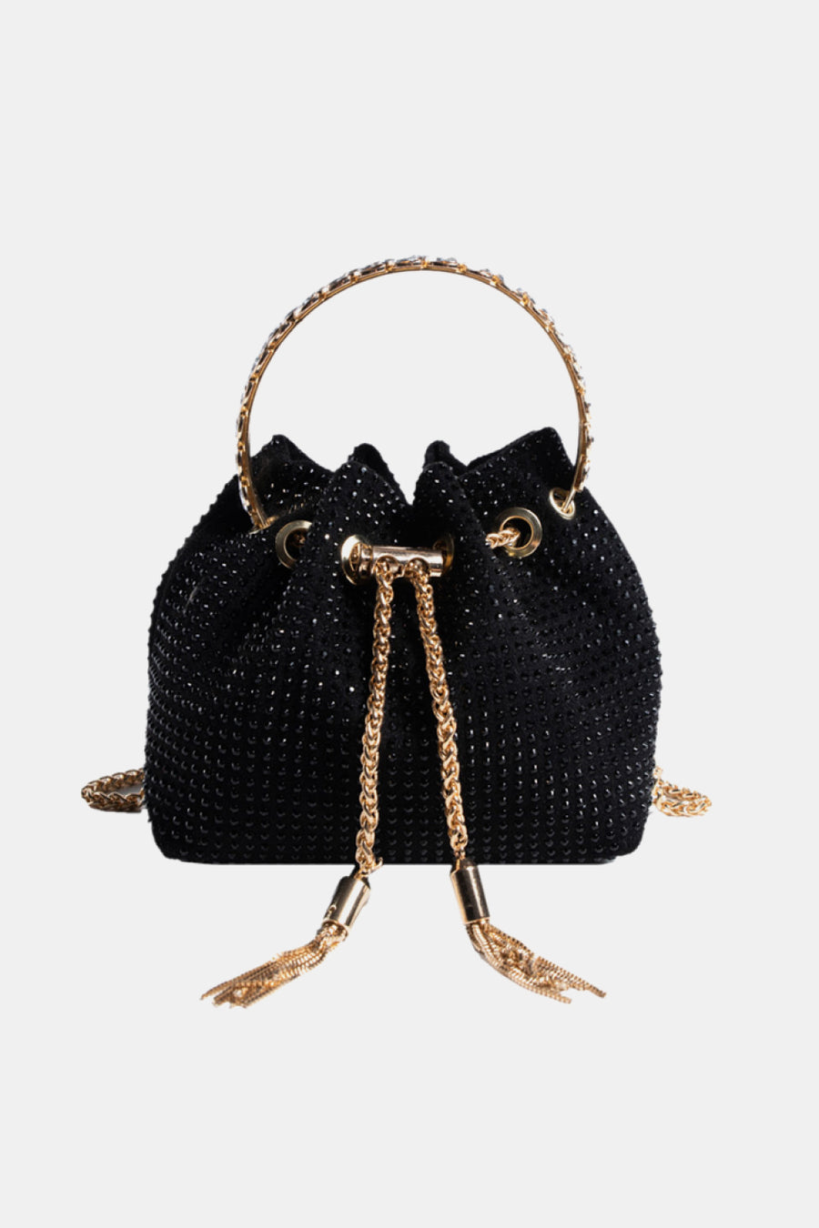 Glitter PVC Small Bucket Bag