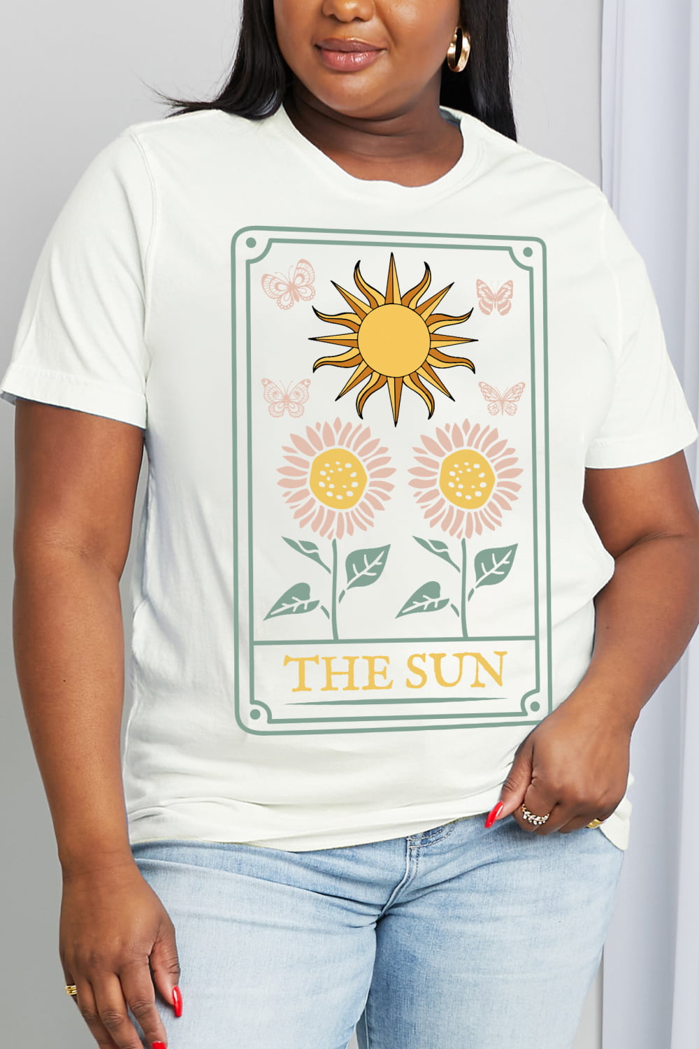 Simply Love Full Size THE SUN Graphic Cotton Tee