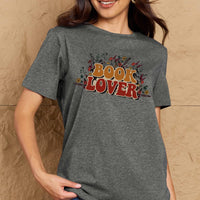 Simply Love Full Size BOOK LOVER Graphic Cotton Tee