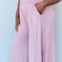 ODDI Full Size Wide Leg Palazzo Pants in Lavender