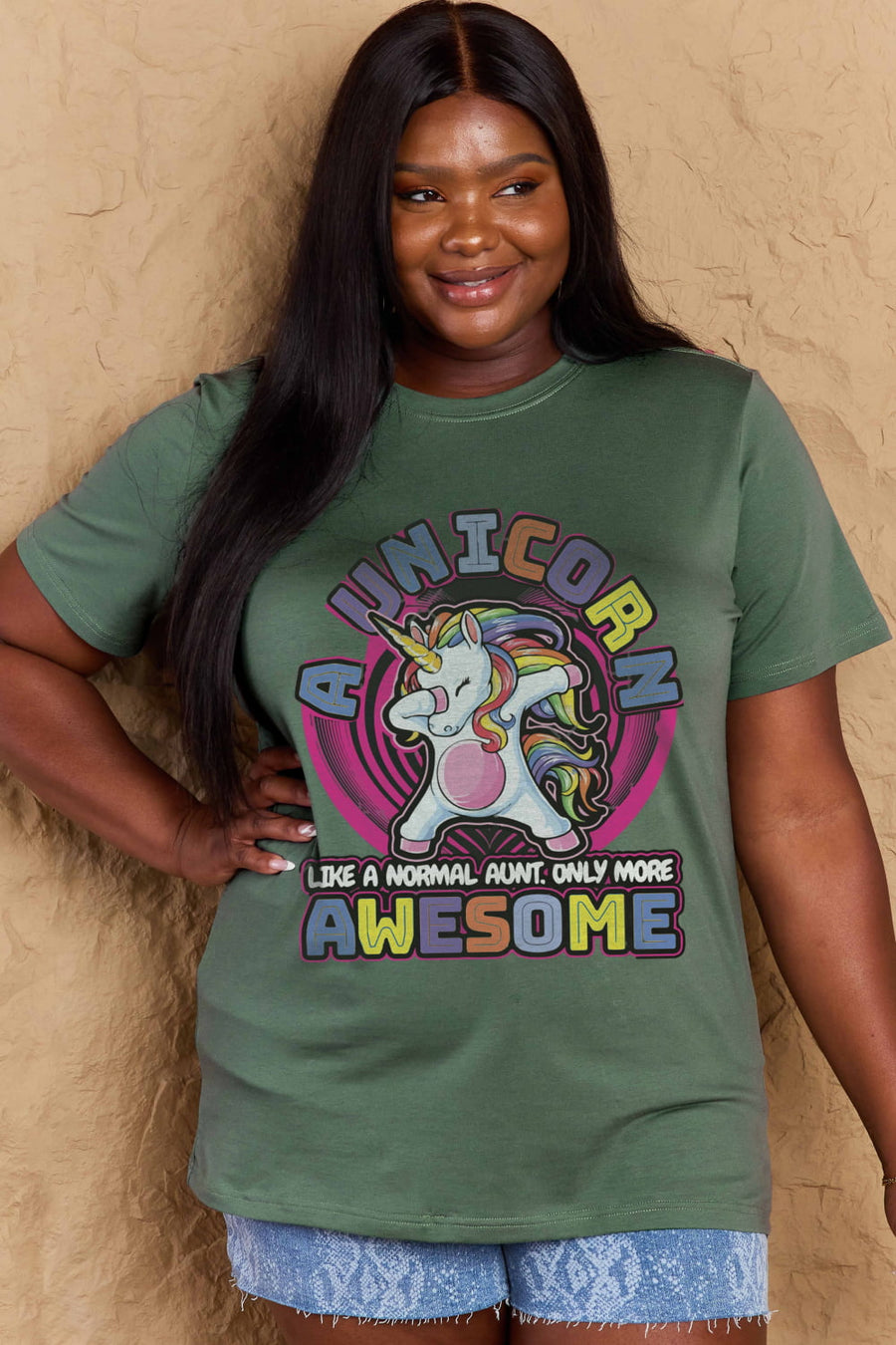 Simply Love Full Size Unicorn Graphic Cotton Tee