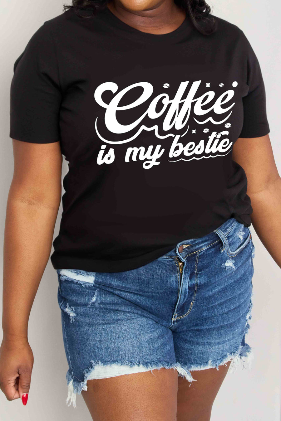 Simply Love Full Size COFFEE IS MY BESTIE Graphic Cotton T-Shirt