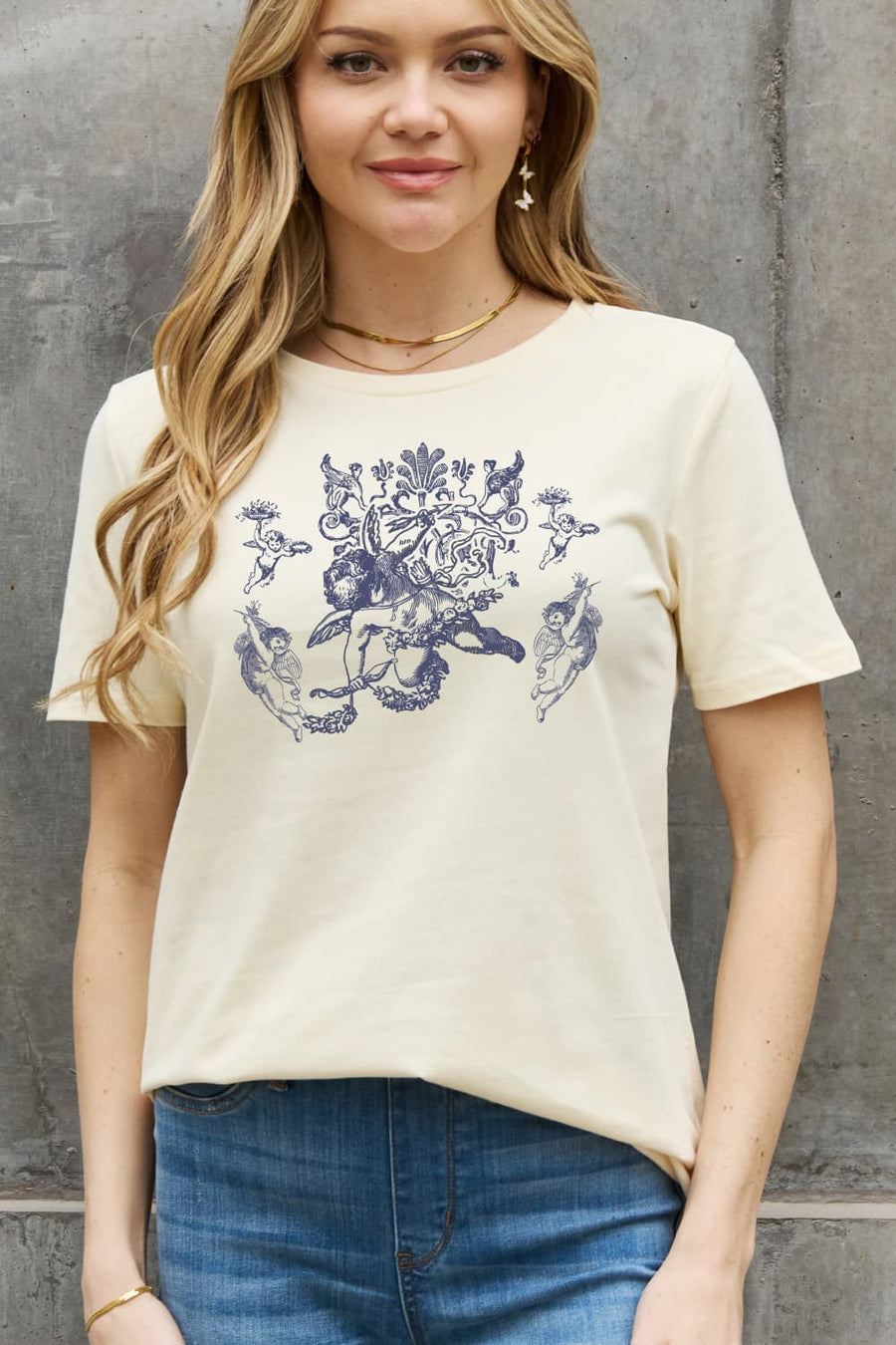 Simply Love Full Size Cupid Graphic Cotton Tee