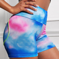 Wide Waistband High Waist Yoga Shorts