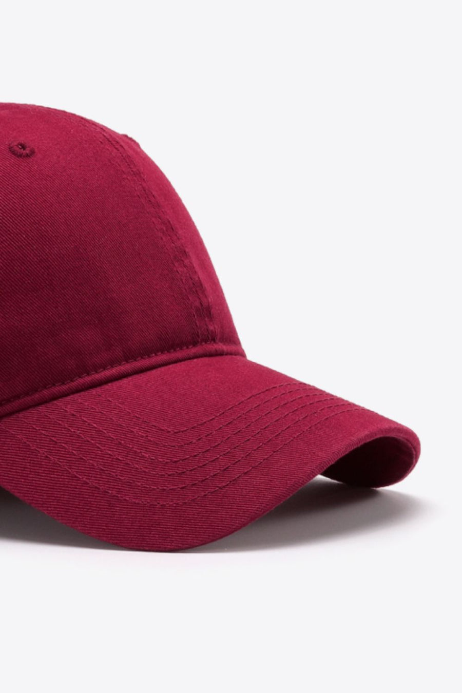 Plain Adjustable Cotton Baseball Cap