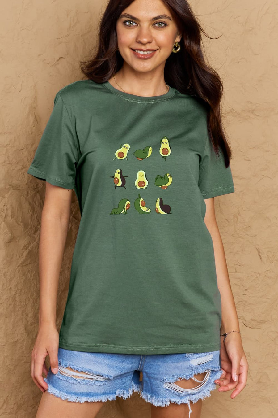 Simply Love Full Size Avocado Graphic Cotton T-Shirt