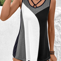 Color Block Tank Top