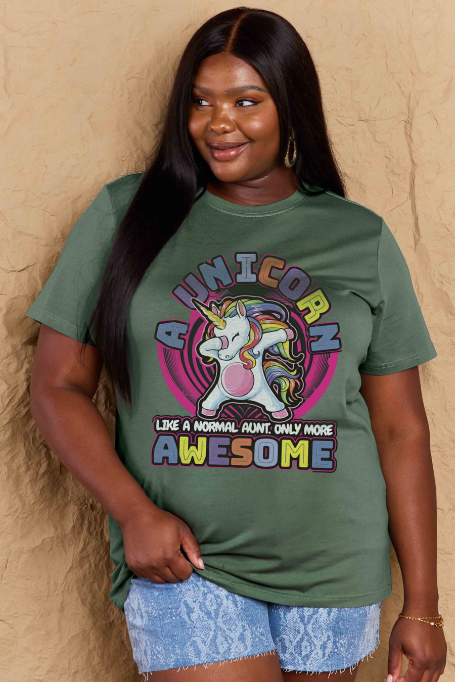 Simply Love Full Size Unicorn Graphic Cotton Tee