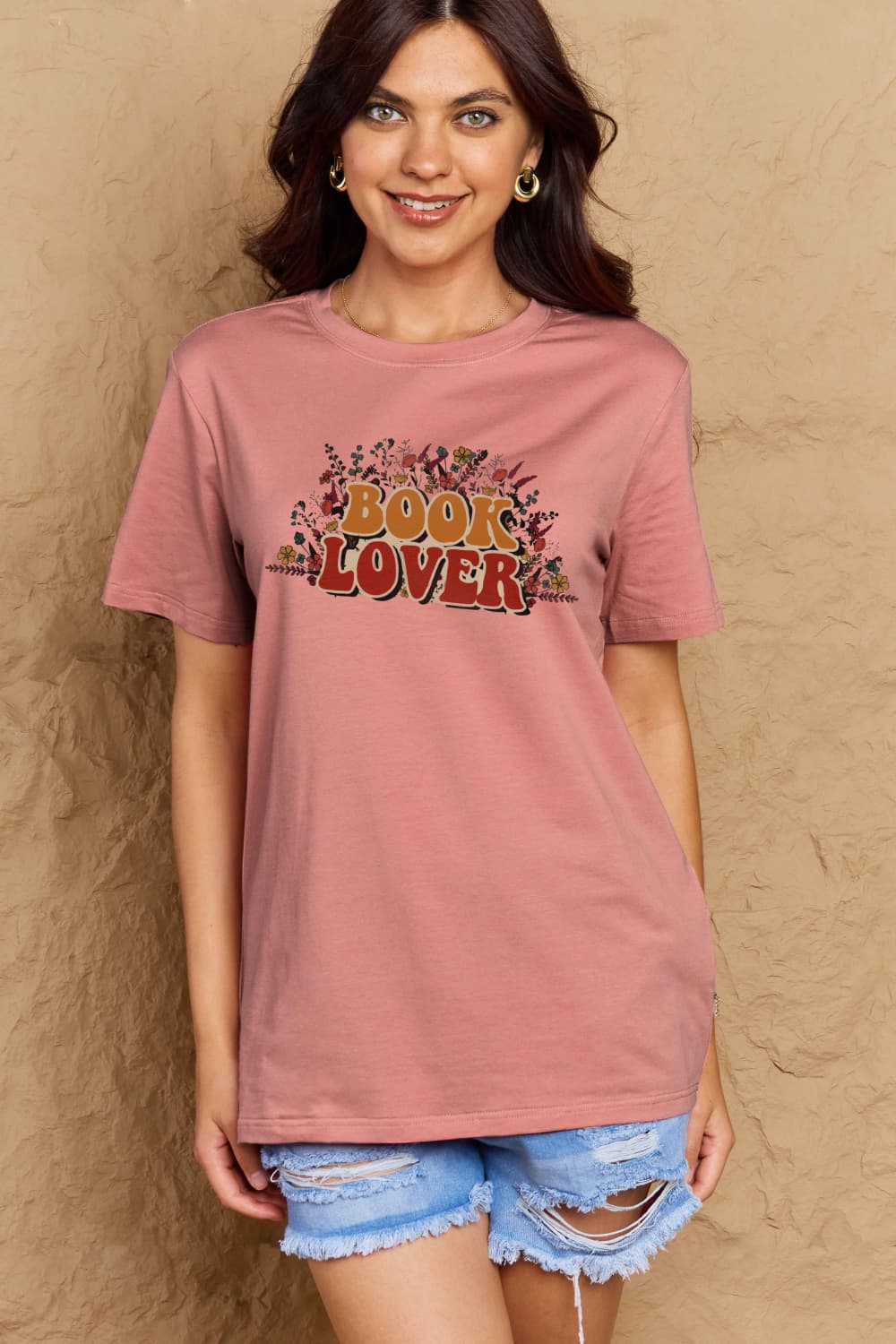 Simply Love Full Size BOOK LOVER Graphic Cotton Tee