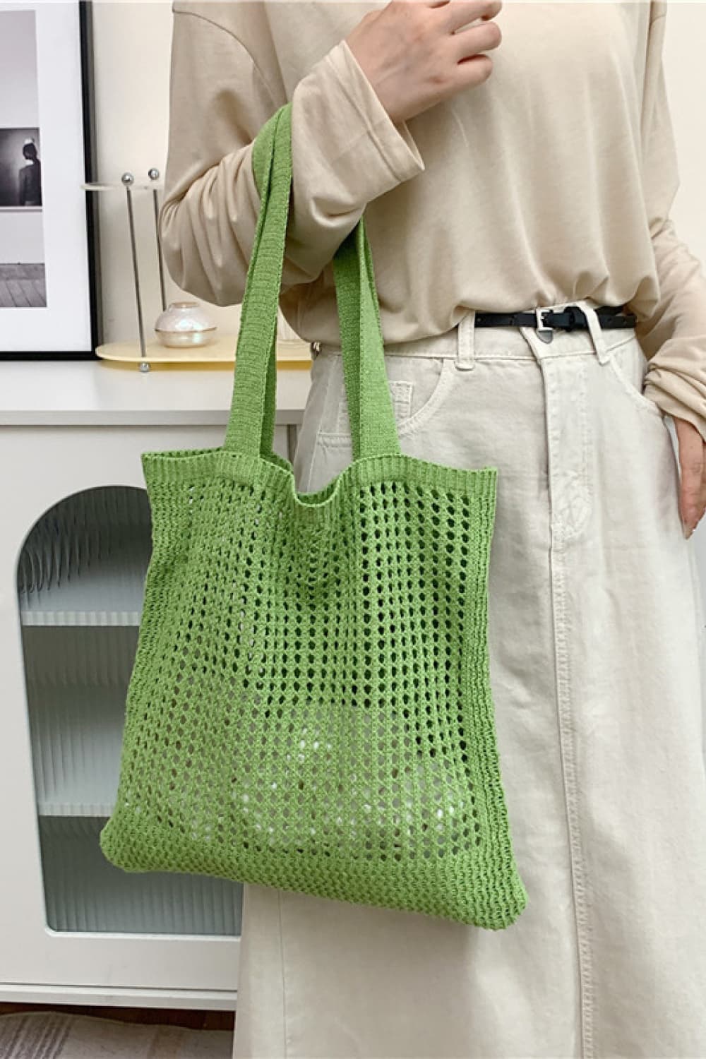 Openwork Tote Bag