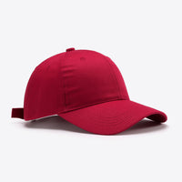 Plain Adjustable Cotton Baseball Cap