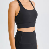 Cross Back Yoga Crop Top