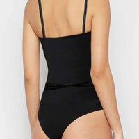 Contrast Flower Detail One-Piece Swimsuit