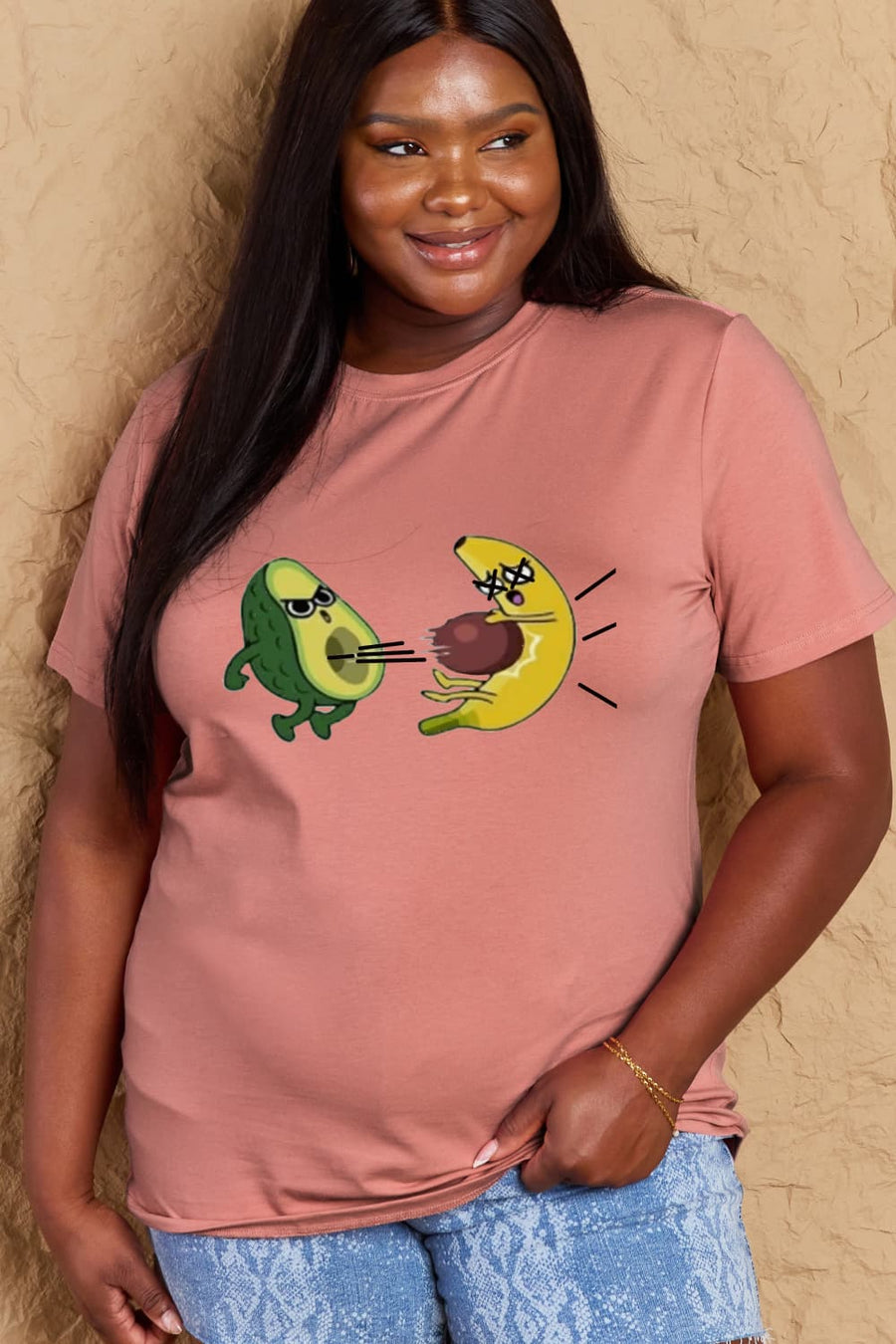 Simply Love Full Size Avocado Graphic Cotton T-Shirt