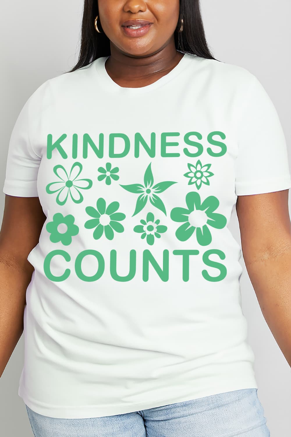 Simply Love Full Size KINDNESS COUNTS Graphic Cotton Tee