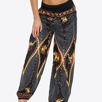 Exotic Style Printed Ruched Pants