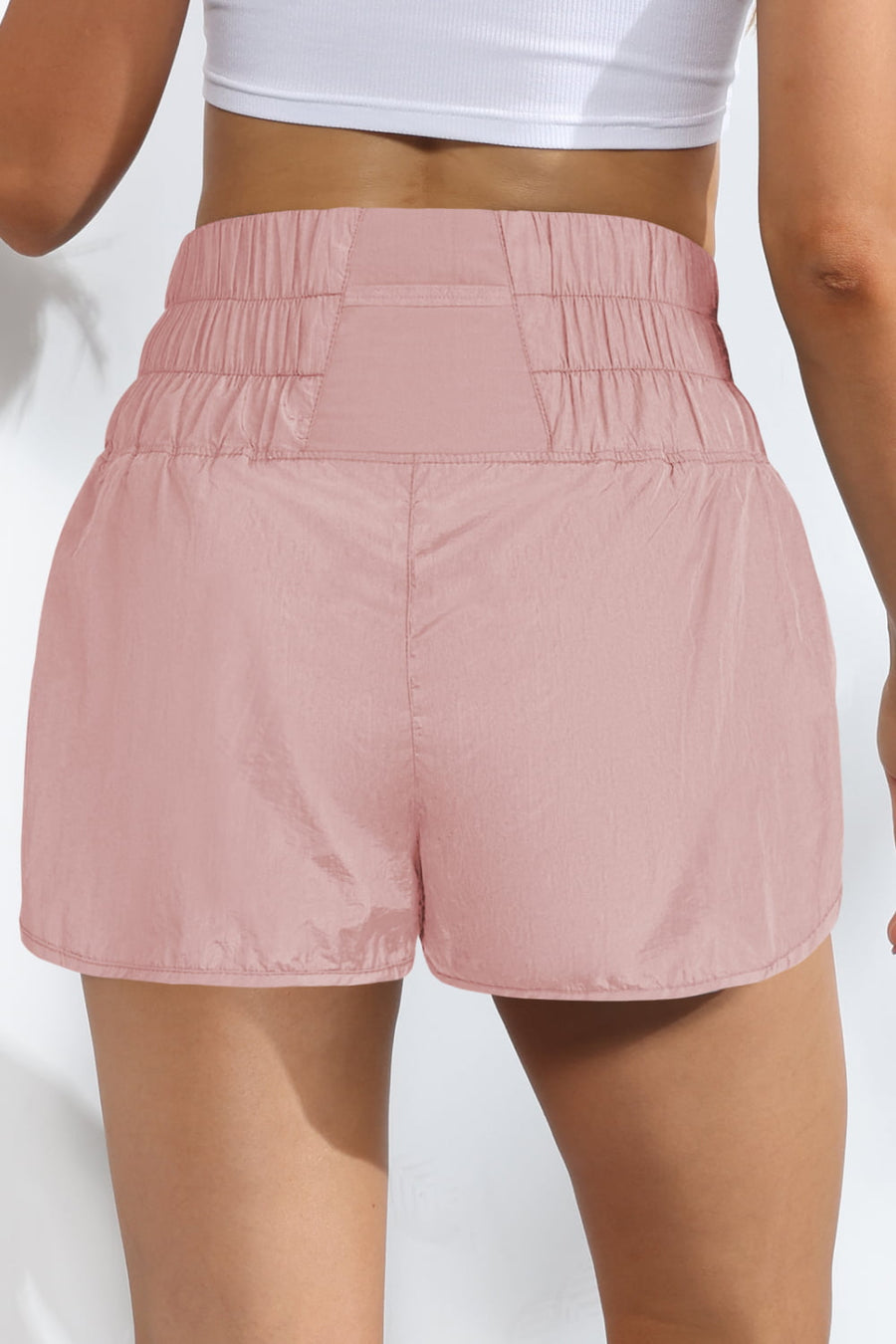 Breathable Smocked Sports Shorts