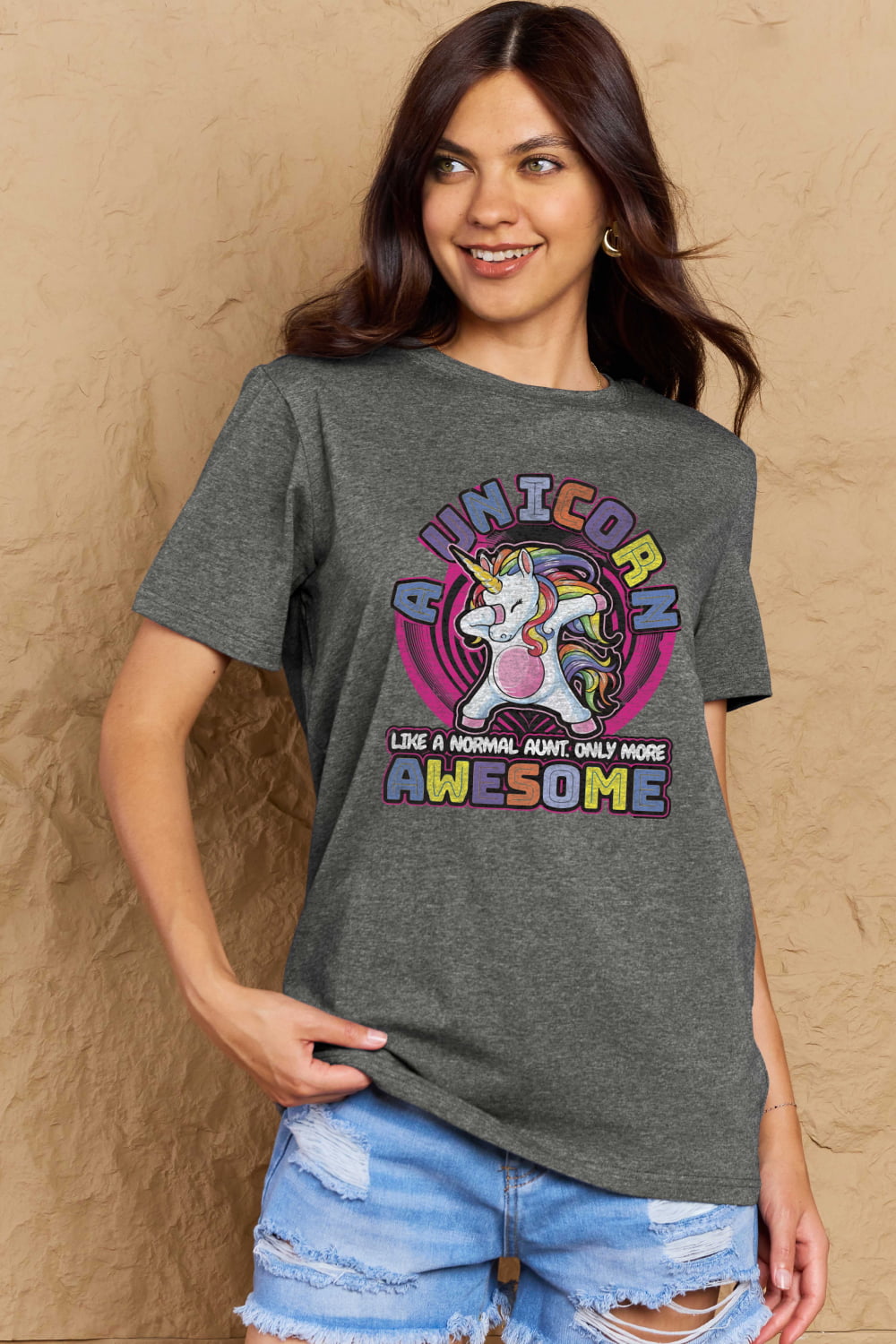 Simply Love Full Size Unicorn Graphic Cotton Tee