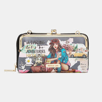 Nicole Lee USA Signature Kiss Lock Crossbody Wallet