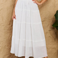 Sweet Lovely By Jen Places To Go Full Size Tiered Maxi Skirt