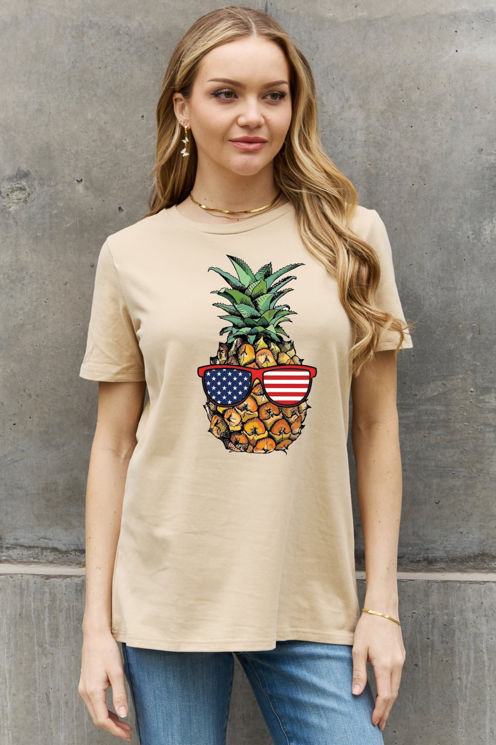 Simply Love Full Size Pineapple Graphic Cotton Tee