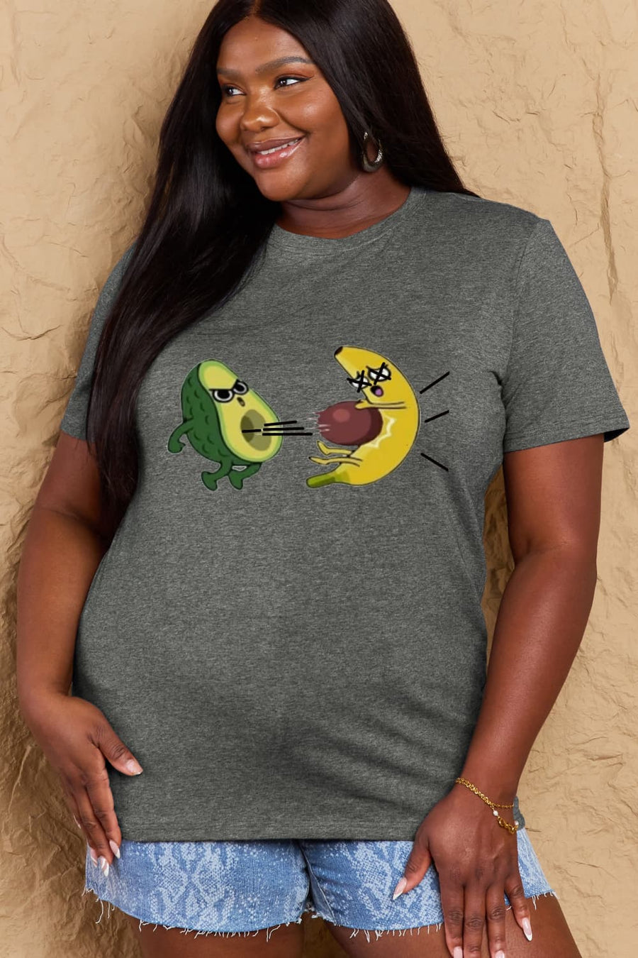 Simply Love Full Size Avocado Graphic Cotton T-Shirt