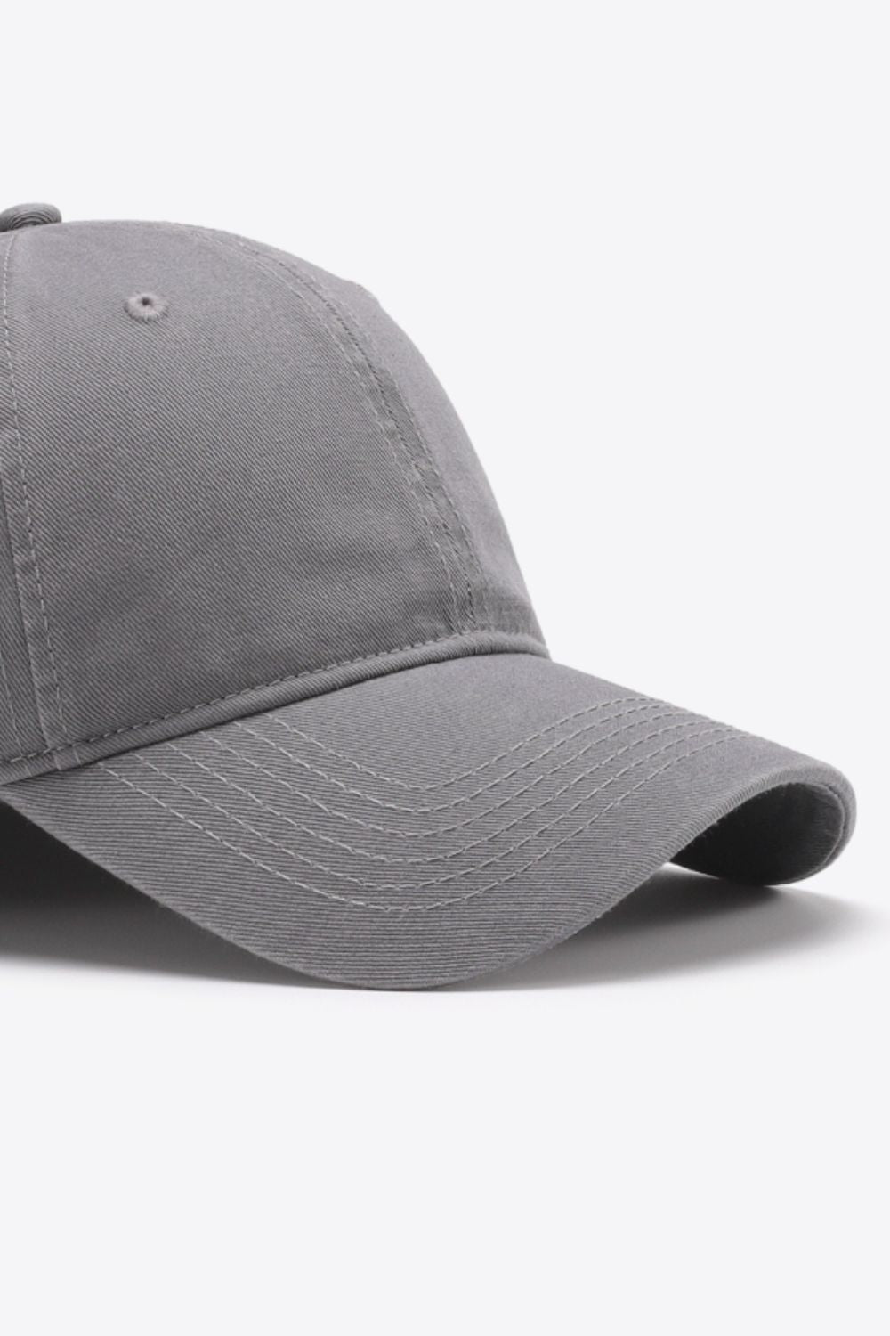 Plain Adjustable Cotton Baseball Cap