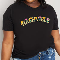 Simply Love Full Size NASHVILLE Graphic Cotton Tee