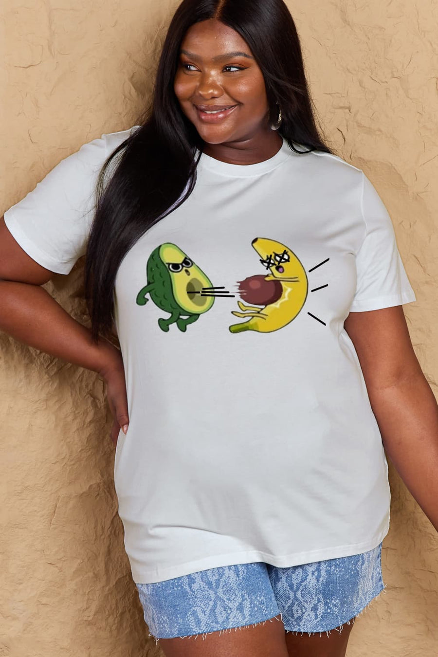 Simply Love Full Size Avocado Graphic Cotton T-Shirt