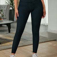 Textured High Waist Active Leggings