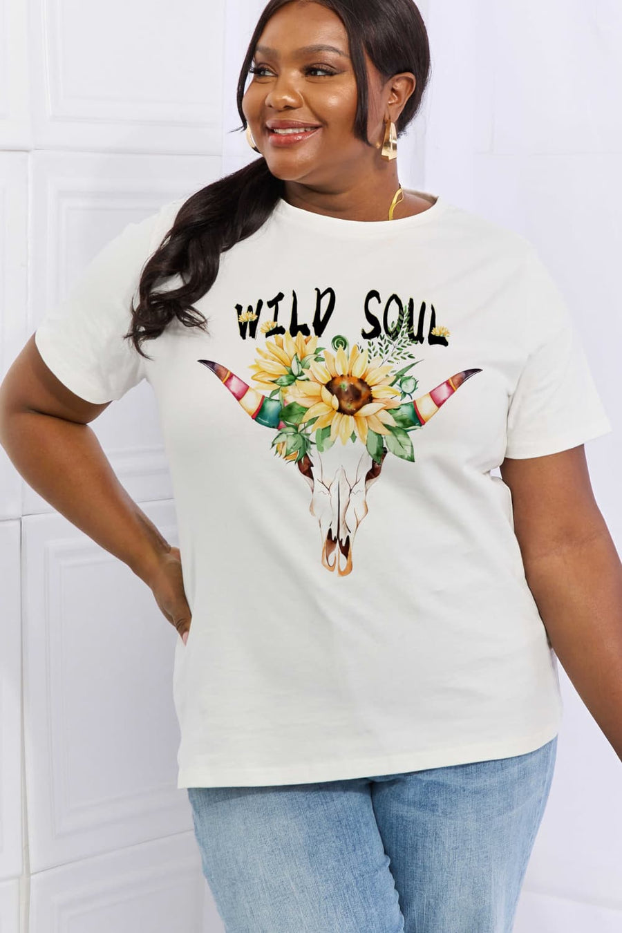 Simply Love Full Size WILD SOUL Graphic Cotton Tee