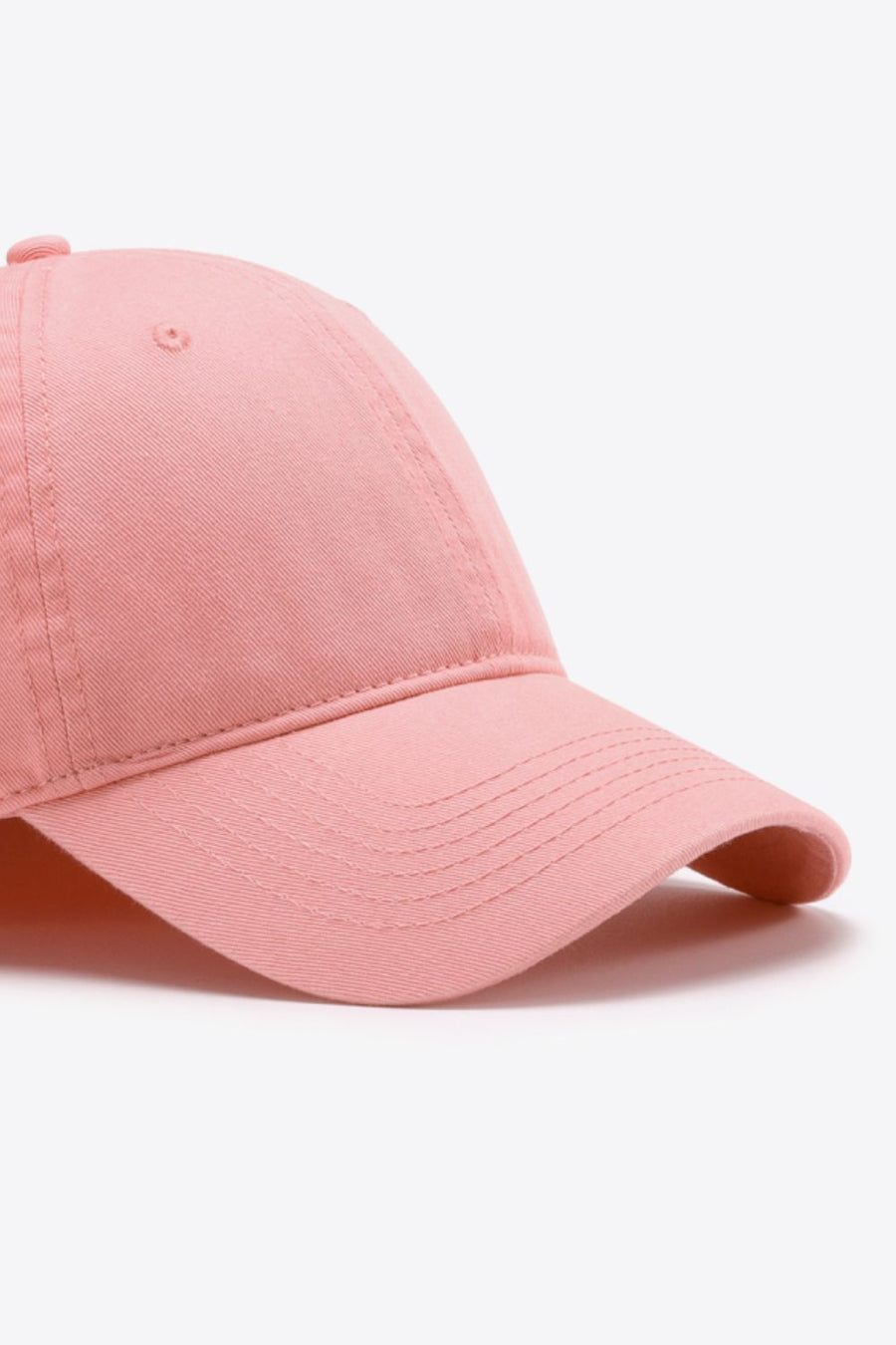 Plain Adjustable Cotton Baseball Cap