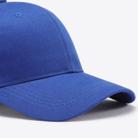 Plain Adjustable Cotton Baseball Cap