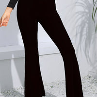 High Waist Long Flare Pants