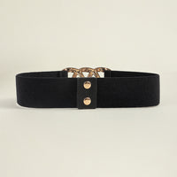 Zinc Alloy Buckle Elastic Wide Belt