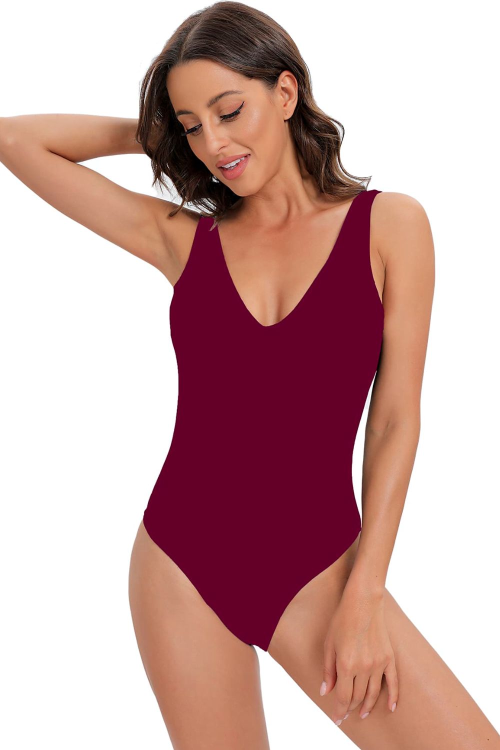 Plunge Backless One-Piece Swimsuit