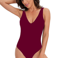 Plunge Backless One-Piece Swimsuit