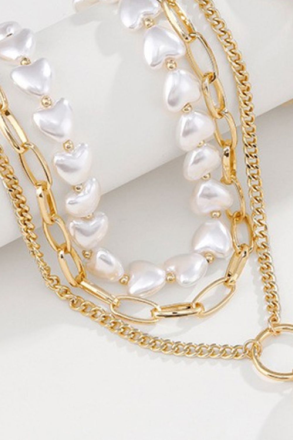 Three-Layered Pearl Necklace