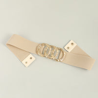 Zinc Alloy Buckle Elastic Wide Belt