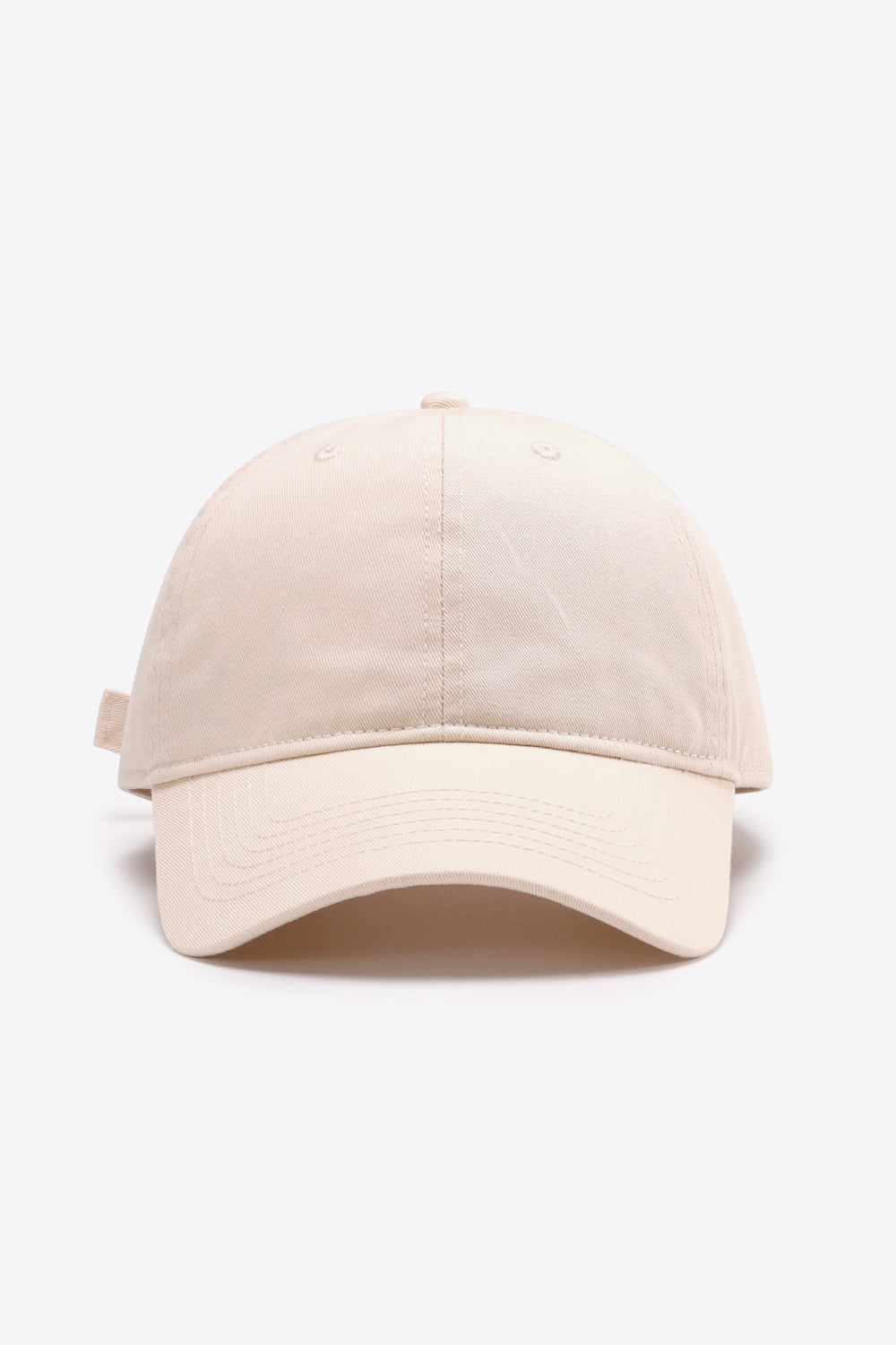 Plain Adjustable Cotton Baseball Cap