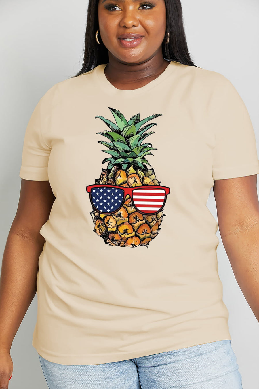 Simply Love Full Size Pineapple Graphic Cotton Tee