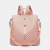 Printed PU Leather Backpack