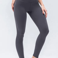 Wide Waistband Slim Fit Active Leggings