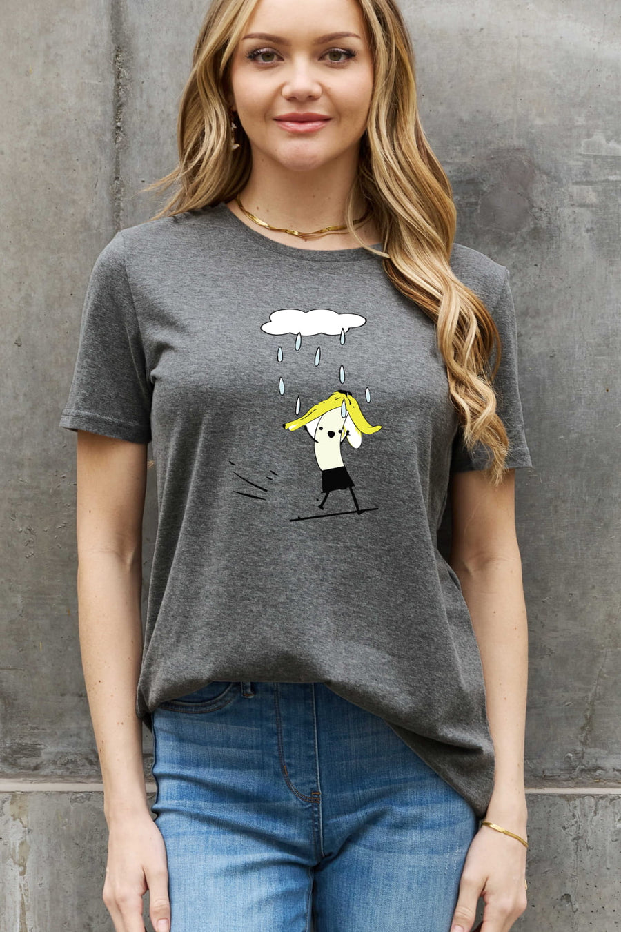 Simply Love Full Size Rainy Day Graphic Cotton Tee