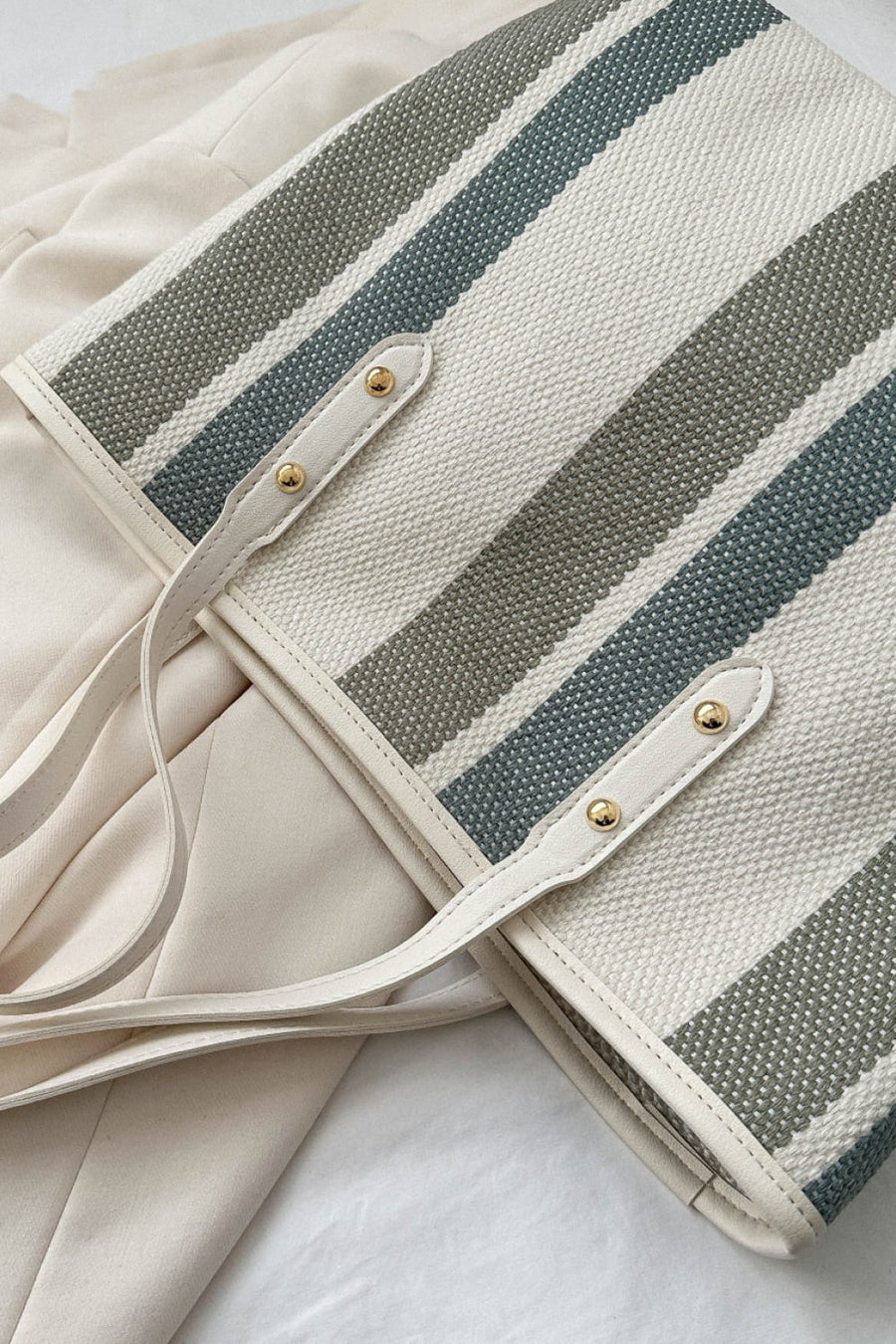 Stripe tote bag