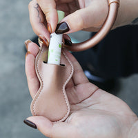 PU Wristlet Keychain with Card Holder