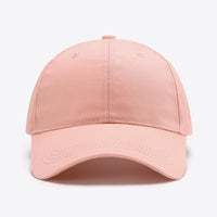 Plain Adjustable Cotton Baseball Cap